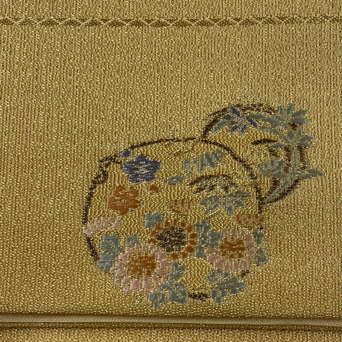 袋帯 秀品 ワンポイント柄 箔 金色 六通 正絹 【中古】 - メルカリ