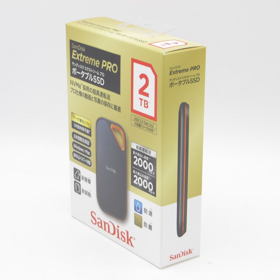 【美品・元箱あり】SanDisk Extreme Pro NVMe 2TB 美品・元箱あり】SanDisk Extreme Pro NVMe 2TB SanDisk Extreme PRO M