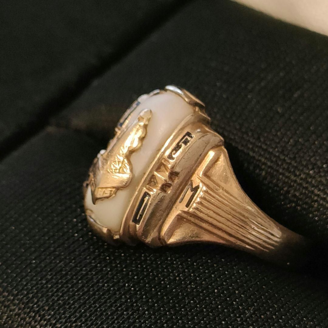 JOSTEN 10K 1951年 ヴィンテージ カレッジリング イエローゴールド JOSTEN 10K 1951年 ヴィンテージ カレッジリング イエローゴールド