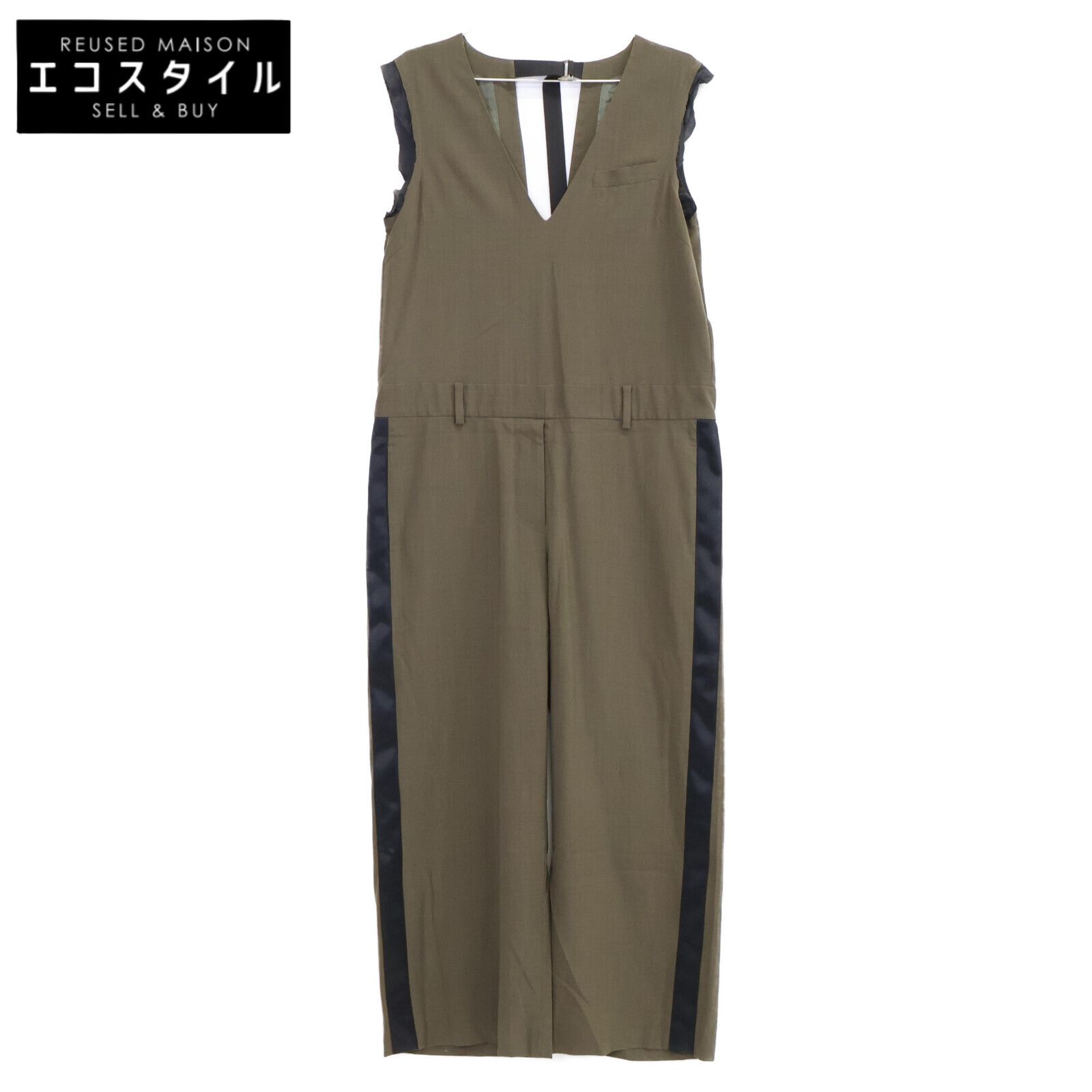 sacai サカイ 【美品/21年製】21-05393 Suiting Jumpsuit ウール sacai サカイ 【美品/21年製】21-05393 Suiting Jumpsuit ウール