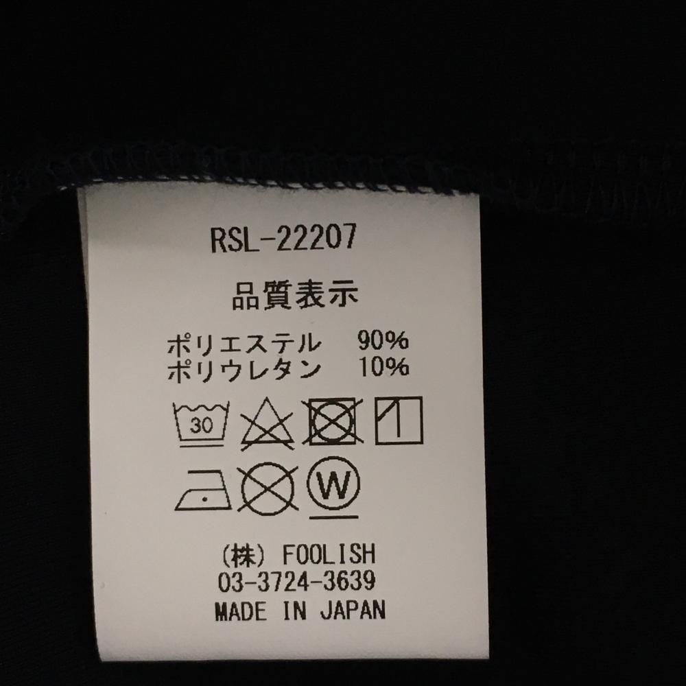 【超美品】ラフアンドスウェル トレーナー ネイビー×グレー フロントプリント ダンボールニット レディース L ゴルフウェア rough＆swell 超美品】ラフアンドスウェル トレーナー ネイビー×グレー