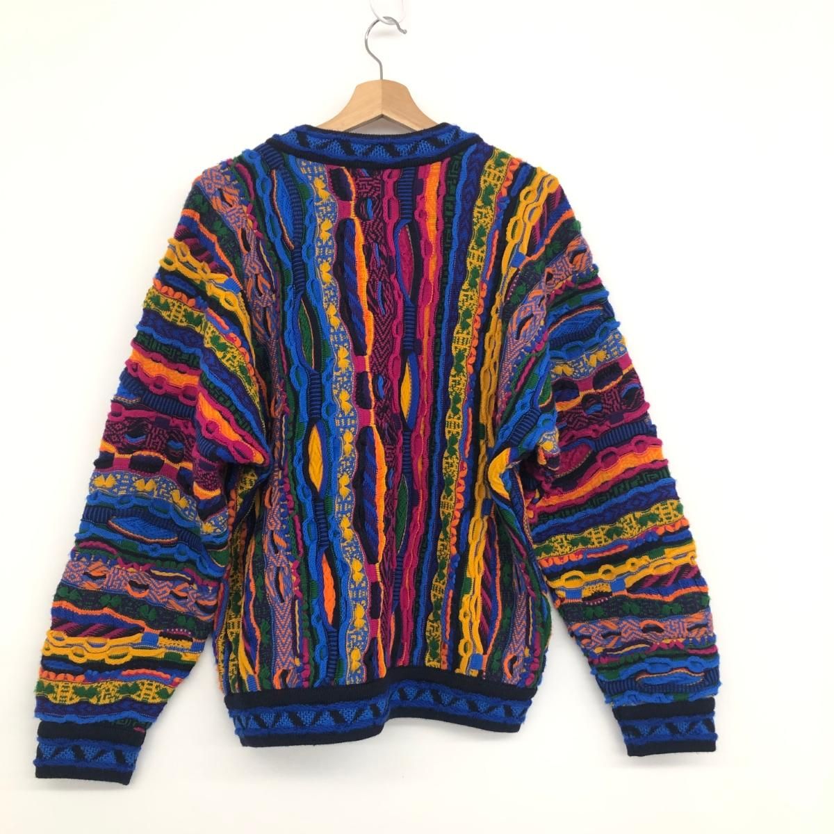 COOGI クージー 3Dニット カーディガン SS マルチカラー メンズ 