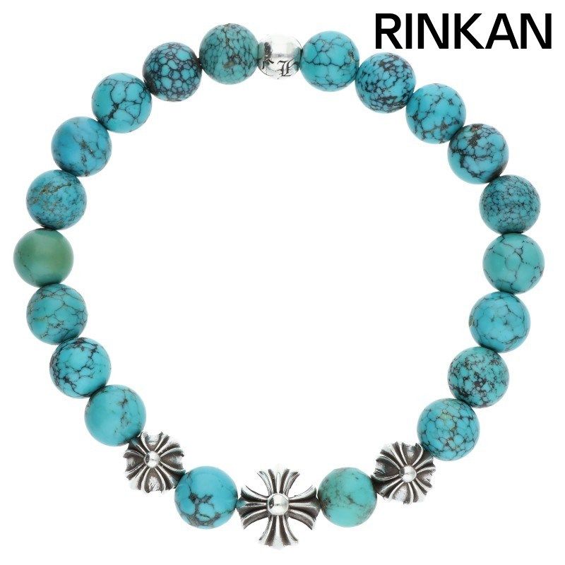 クロムハーツ 8mm BEAD BEAD13 8mmターコイズビーズブレスレット メンズ