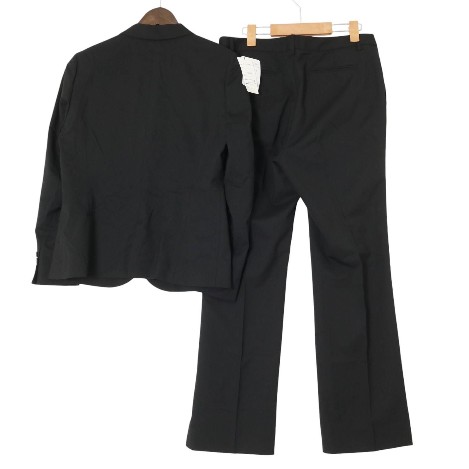 大きいサイズ　レミュー　パンツスーツ　ウォッシャブル　ブラック　上11下13 ウエスト大きいサイズ】レミュー レディース ウォッシャブル LES