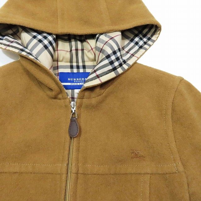 美品 バーバリーブルーレーベル BURBERRY BLUE LABEL ジップ