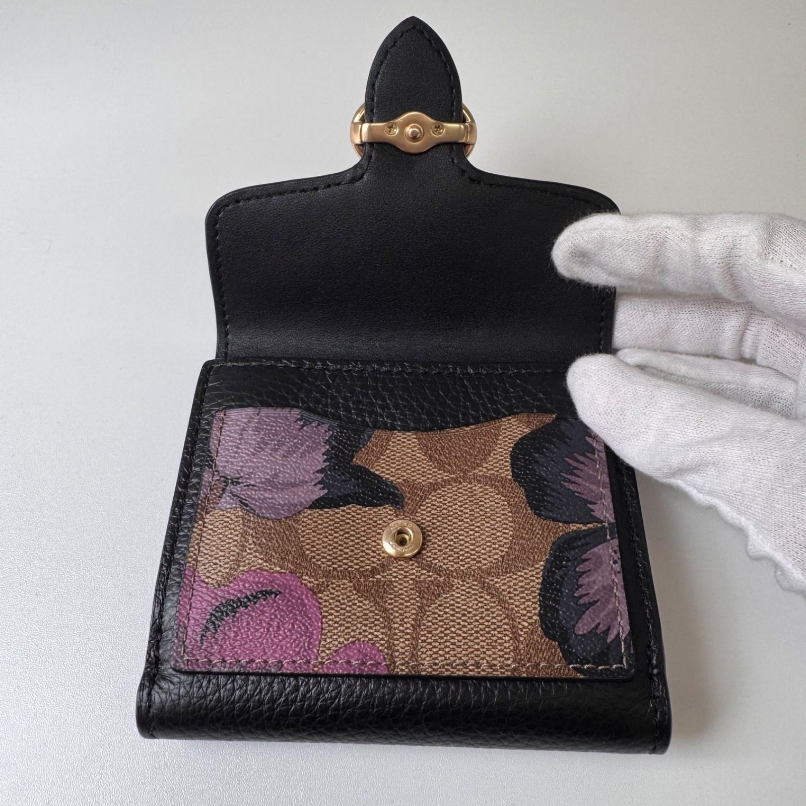 COACH2つ折り財布★カフェファセットコラボ COACH コーチ 二つ折り財布 カフェファセットコラボ