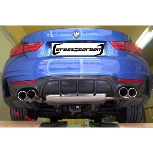 高品質BMW F32|F33 2D用 パフォーマンスタイプカーボンディフューザー|カーボンディフェーザー|リアアンダースポイラー|本物カーボン|