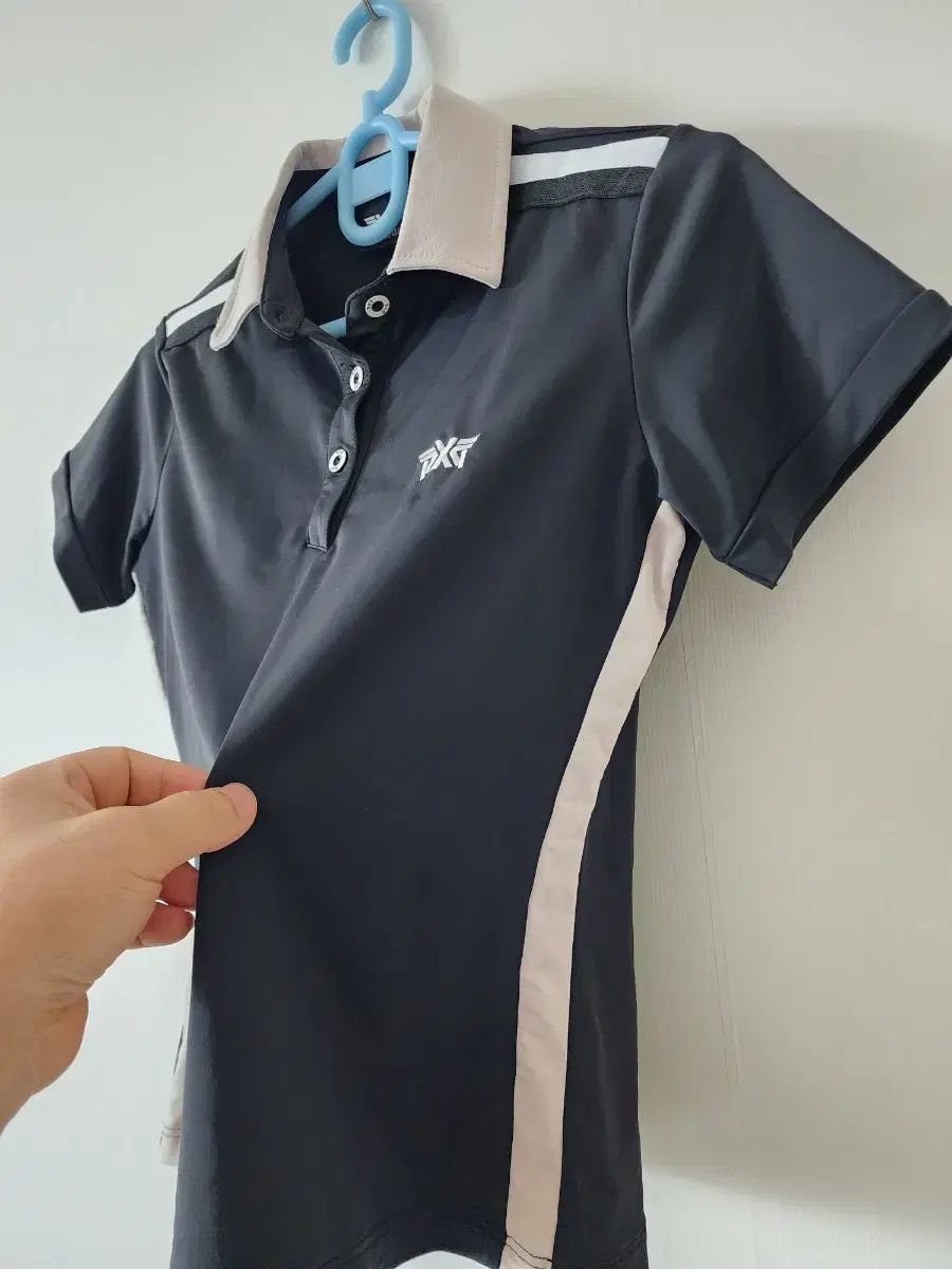 PXG レディース ブラック 半袖 ポロ t シャツ M