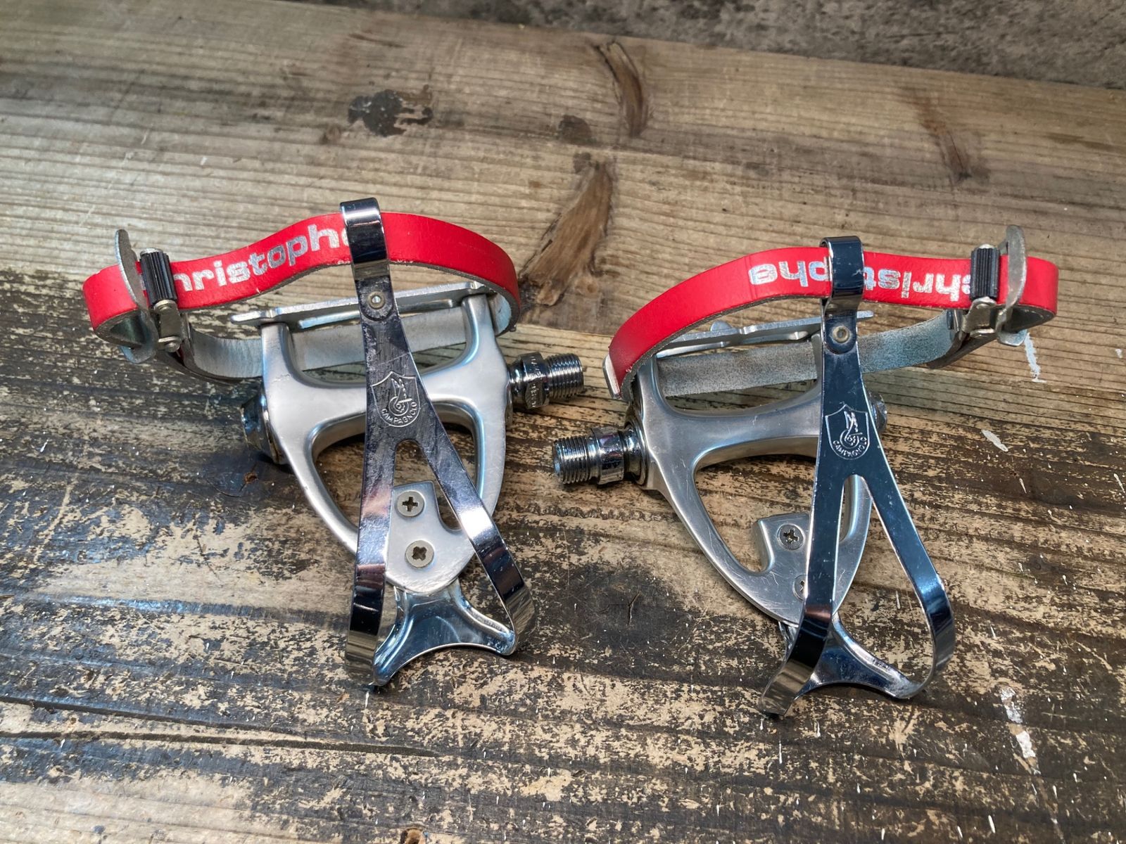 カンパニョーロ Cレコード エアロペダル トゥークリップ campagnolo JE812 カンパニョーロ Campagnolo コルサレコード CORSA RECORD