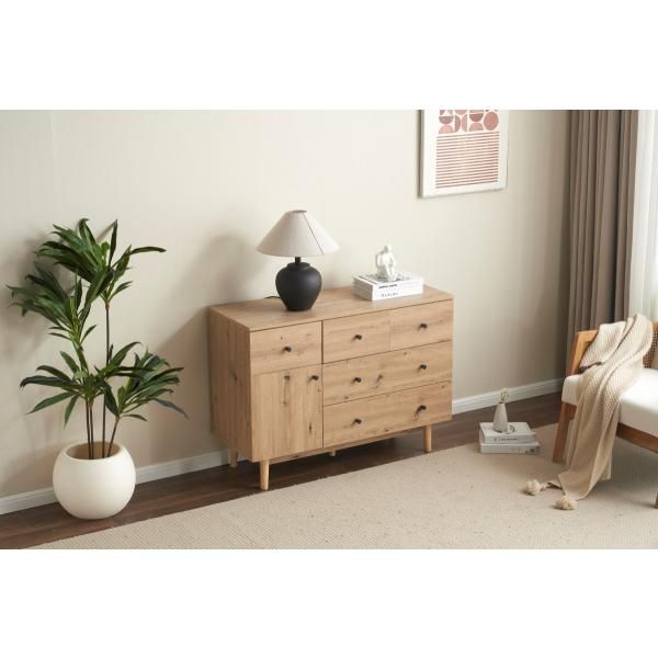 リビング収納 引き出し5杯