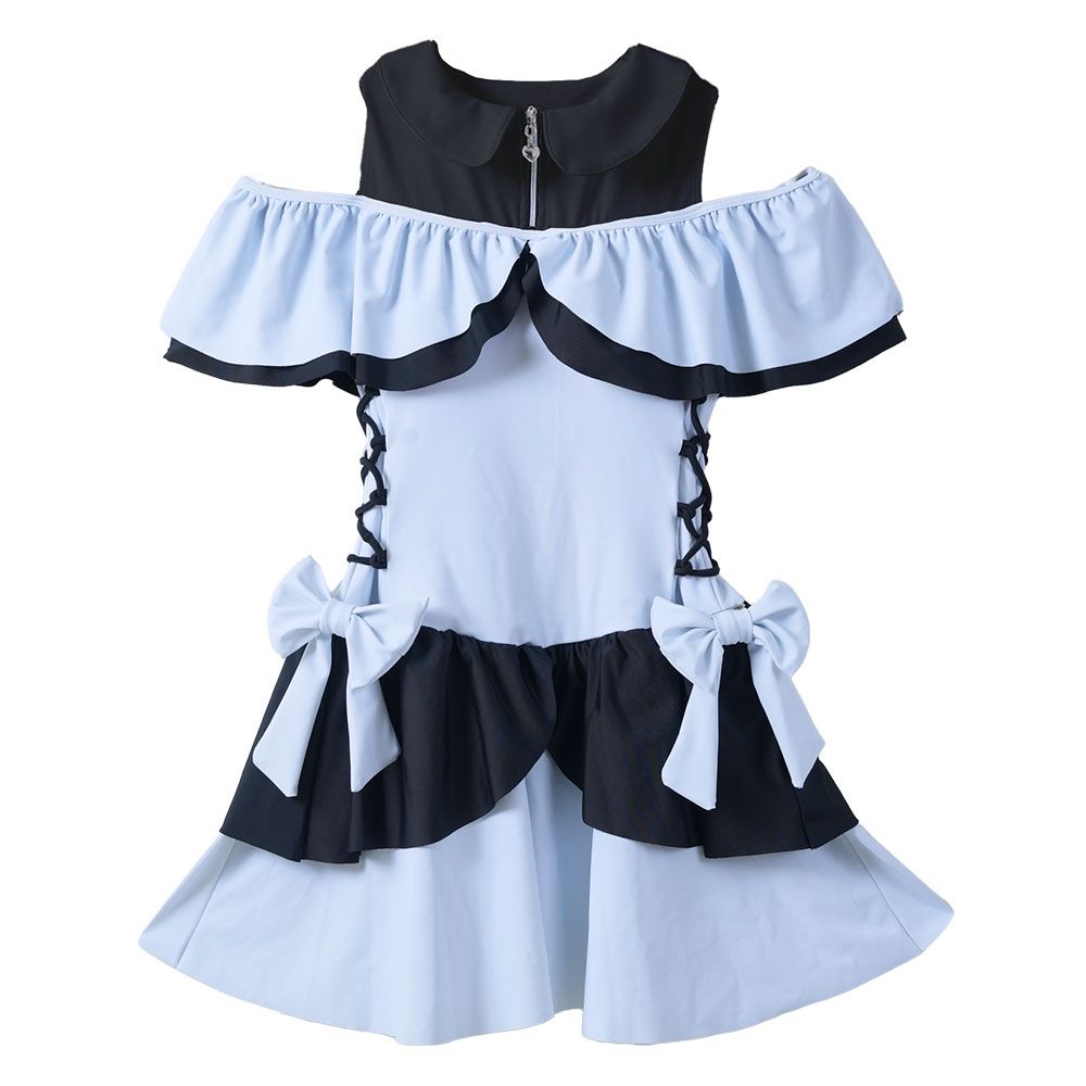 夢展望公式 [新品未使用] 魔法少女レースアップ水着 [サックス