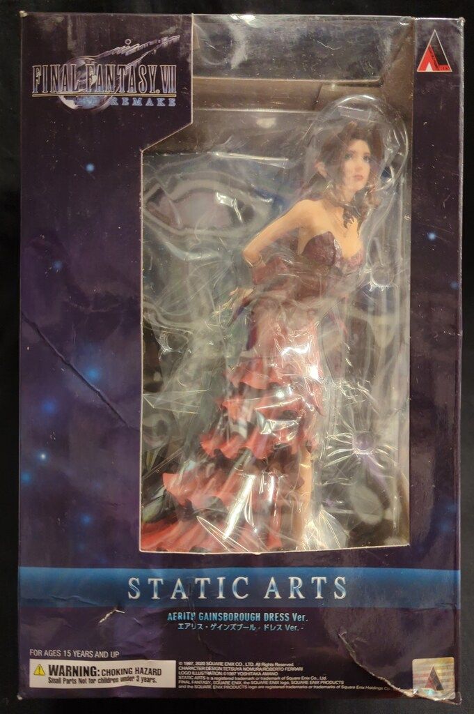 エアリス・ゲインズブール　ドレスVerフィギュア　FF7 STATIC ARTS Amazon.co.jp: ファイナルファンタジーVII リメイク STATIC ARTS