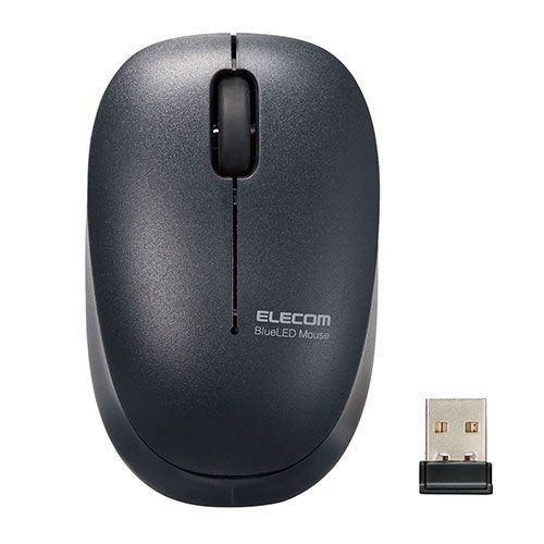 マウス・トラックボール エレコム ワイヤレスマウス 無線 2.4GHz 抗菌 静音 BlueLED 子供用 小学生 Sサイズ ブラック オンライン学習 M-BL20DBSKBK