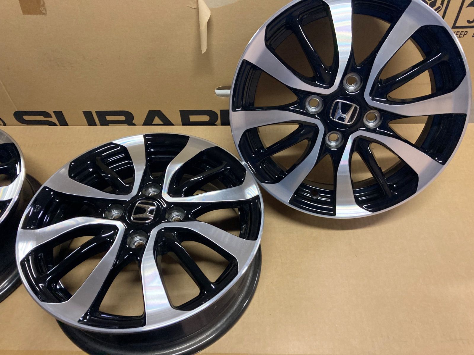 14インチ 鉄ホイール 4個セットスペーシアMK 94S新車取り外し分テッチン スペーシア アルミホイール(ソフトベージュ/14インチ)1本分