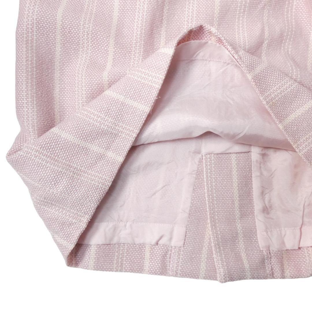 Christian Dior ノーカラースーツ ピンク サイズ11 Christian Dior クリスチャンディオール サイズ11 セットアップ スーツ