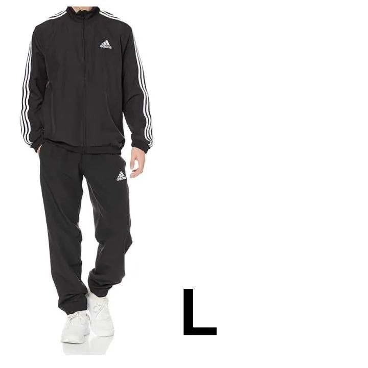 送料無料 いつまで adidas アディダス 3ストライプス Lサイズ ジャージ上下セット アディダス