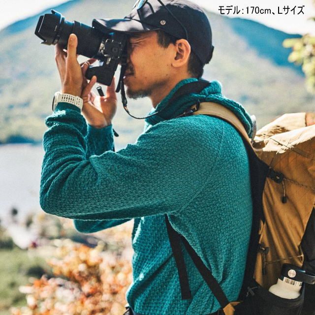 Bring ブリング WUNDERWEAR Half Zip Hoodie BW0505 ターコイズ ワンダーウェア シームレスハーフジップフーディー パーカー スウェット トレーナー 長袖 メリノウール70% ミッドレイヤー 中間着 登山 トレッキン