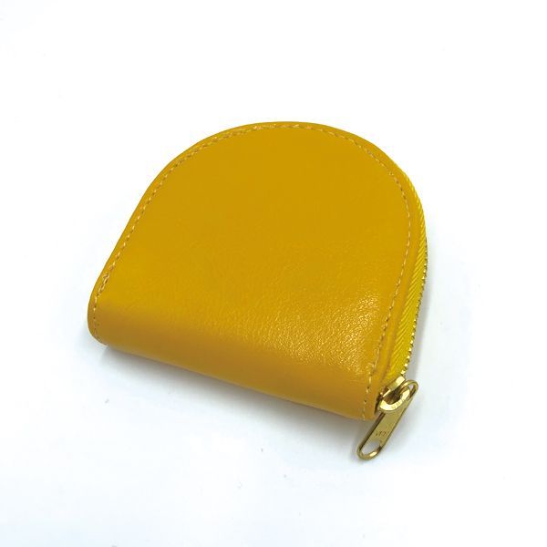 新品未使用　皇居小銭入れ　黄色ケース 皇居限定 コインケース 黄色イエロー 財布 小銭入れ 天皇家菊花紋章入