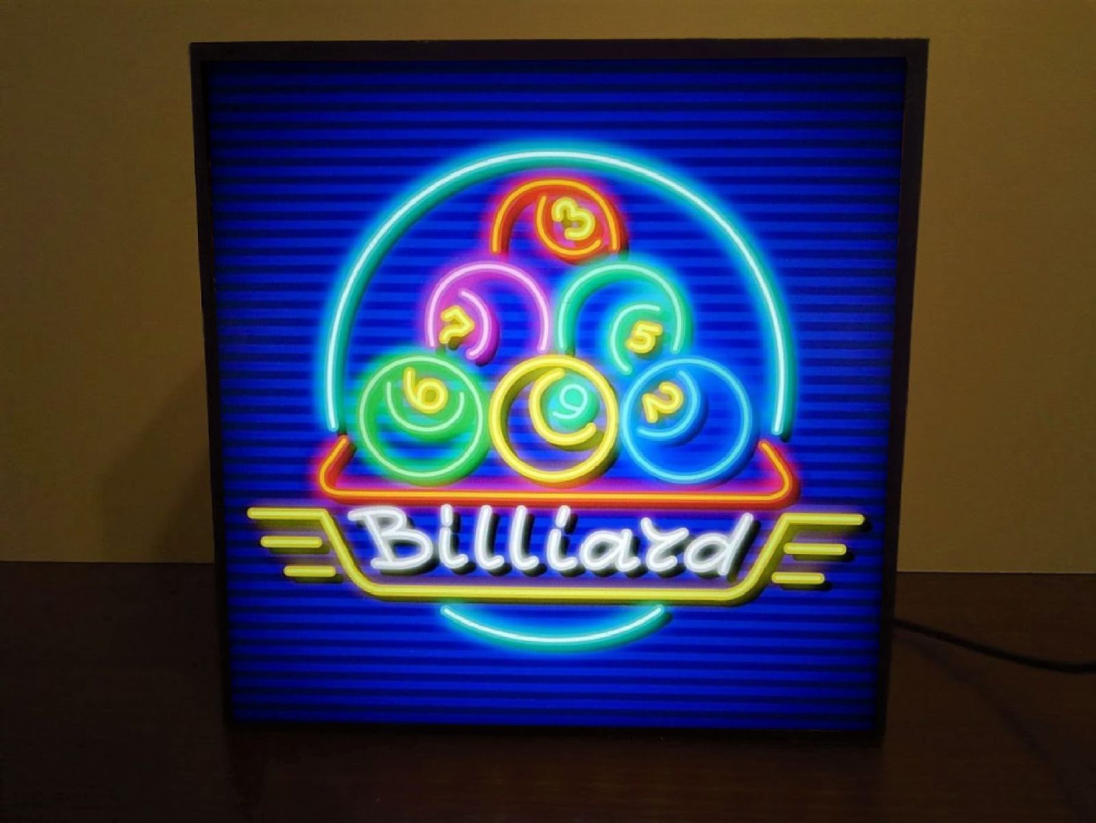 ビリヤード プールバー サイン ランプ 看板 置物 雑貨 LEDライトBOX