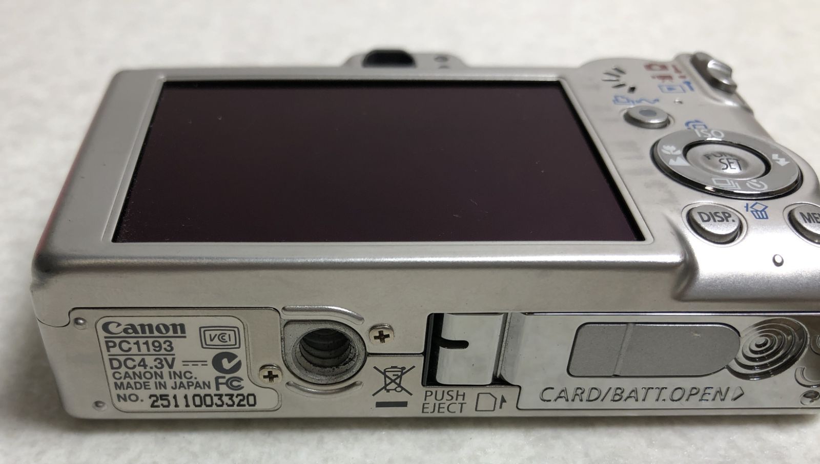 DH1124】Canon キヤノン IXY DIGITAL 70 デジカメ キャノン