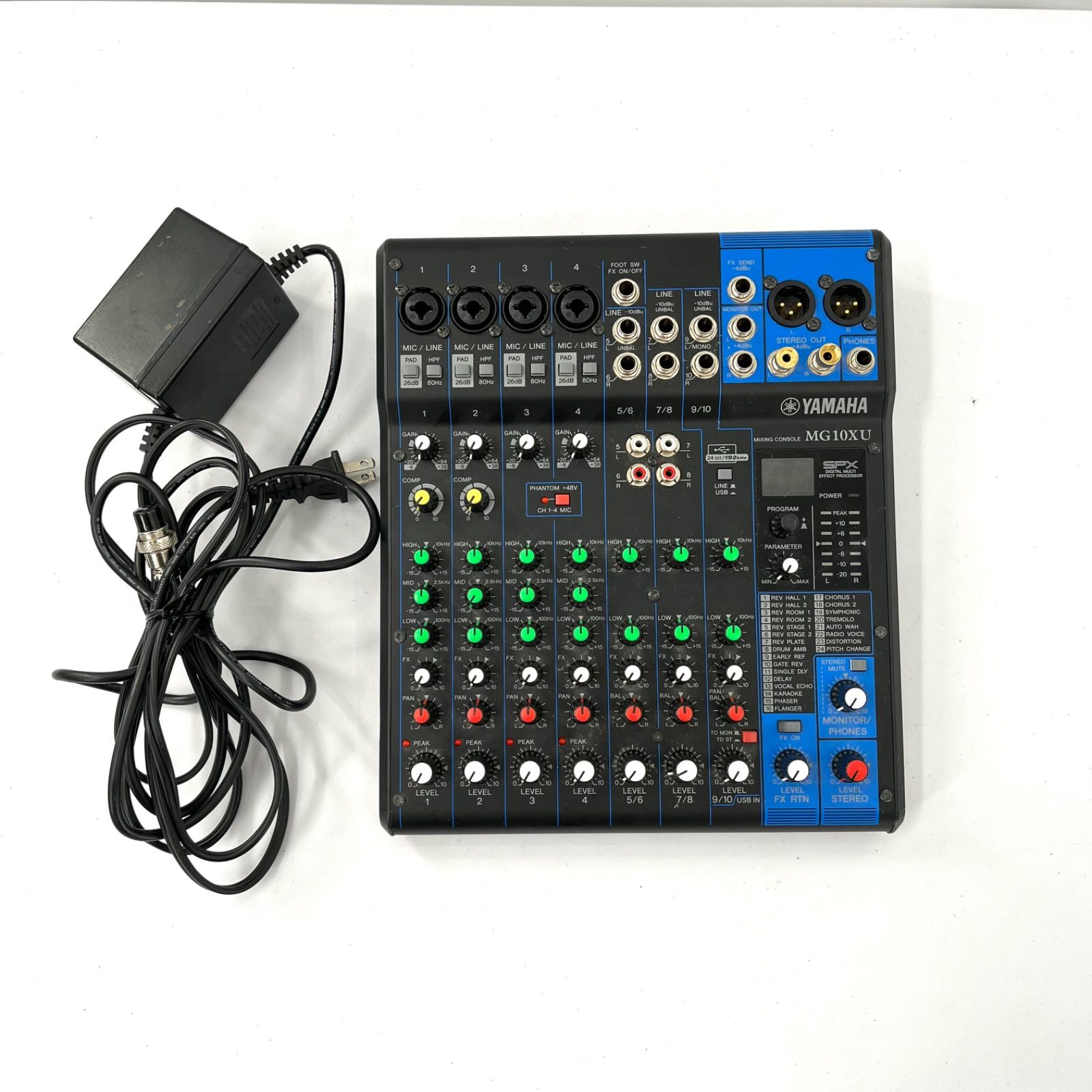Yamaha ヤマハ MG10XU 10チャンネル ミキサー USB対応 SPX