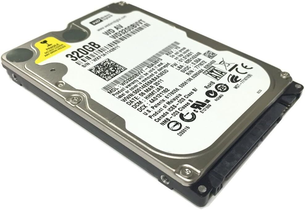 Western Digital WD3200BVVT 320GB 8MB Cache 5400RPM SATA 3.0Gb|s 2.5 Blue