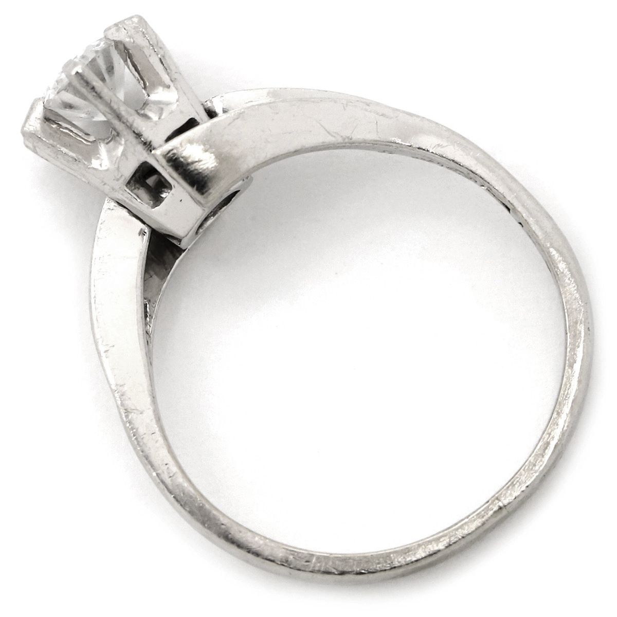 プラチナ850 ダイヤモンド （1.01）一粒立爪リング