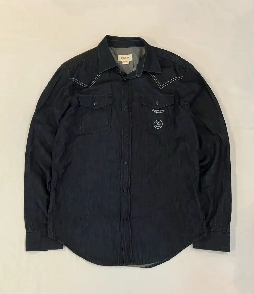 DIESEL ウエスタン カウボーイ 生デニム COLOR デニムシャツ Indigo