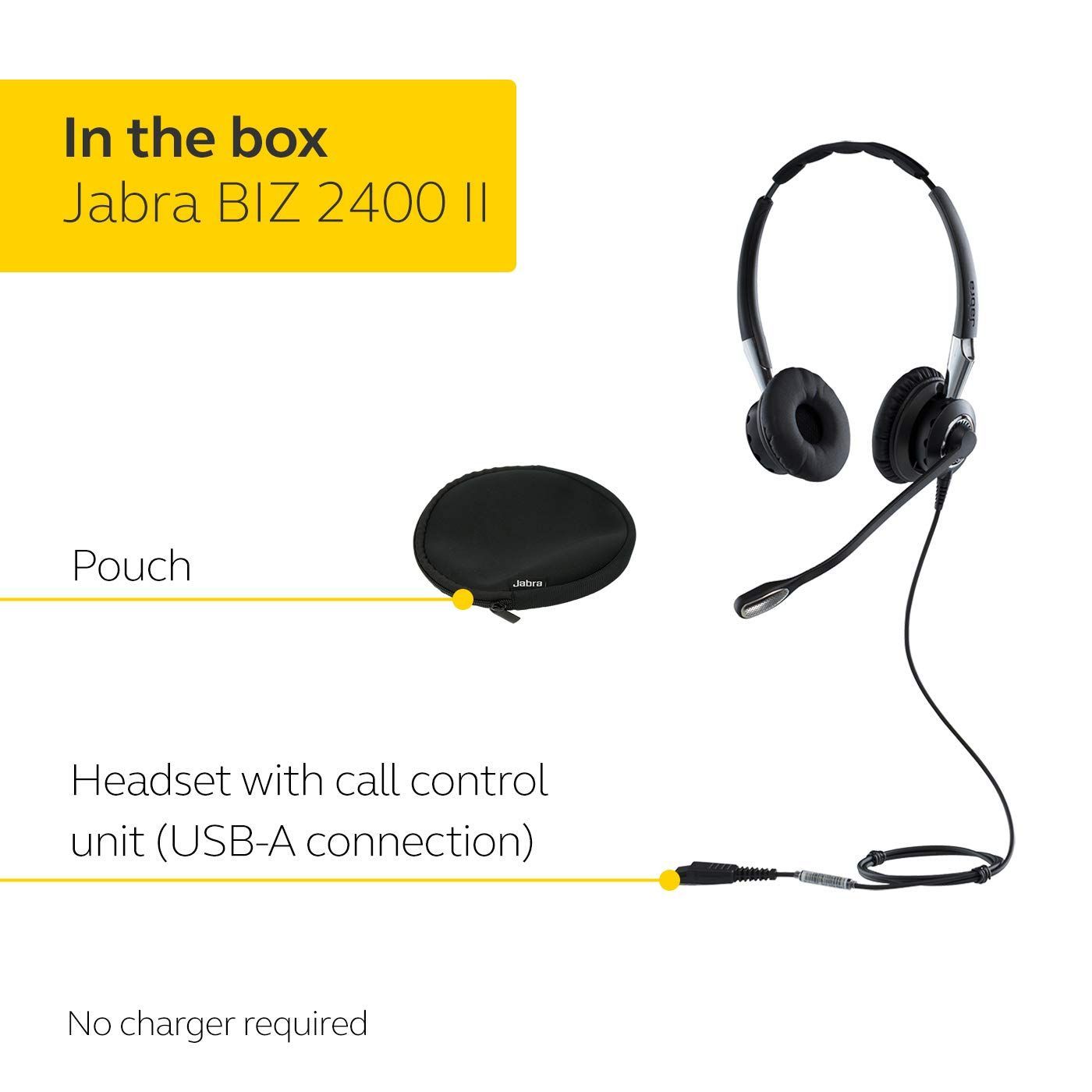 大特価】Jabra Biz 2400 II USBヘッドセット タイガーショップ メルカリ