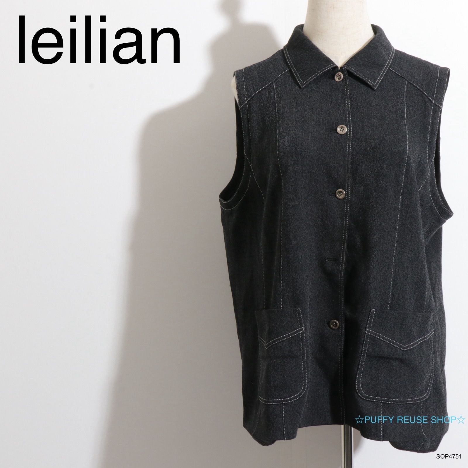 ☆訳あり☆ leilian レリアン トップス デニムシャツ