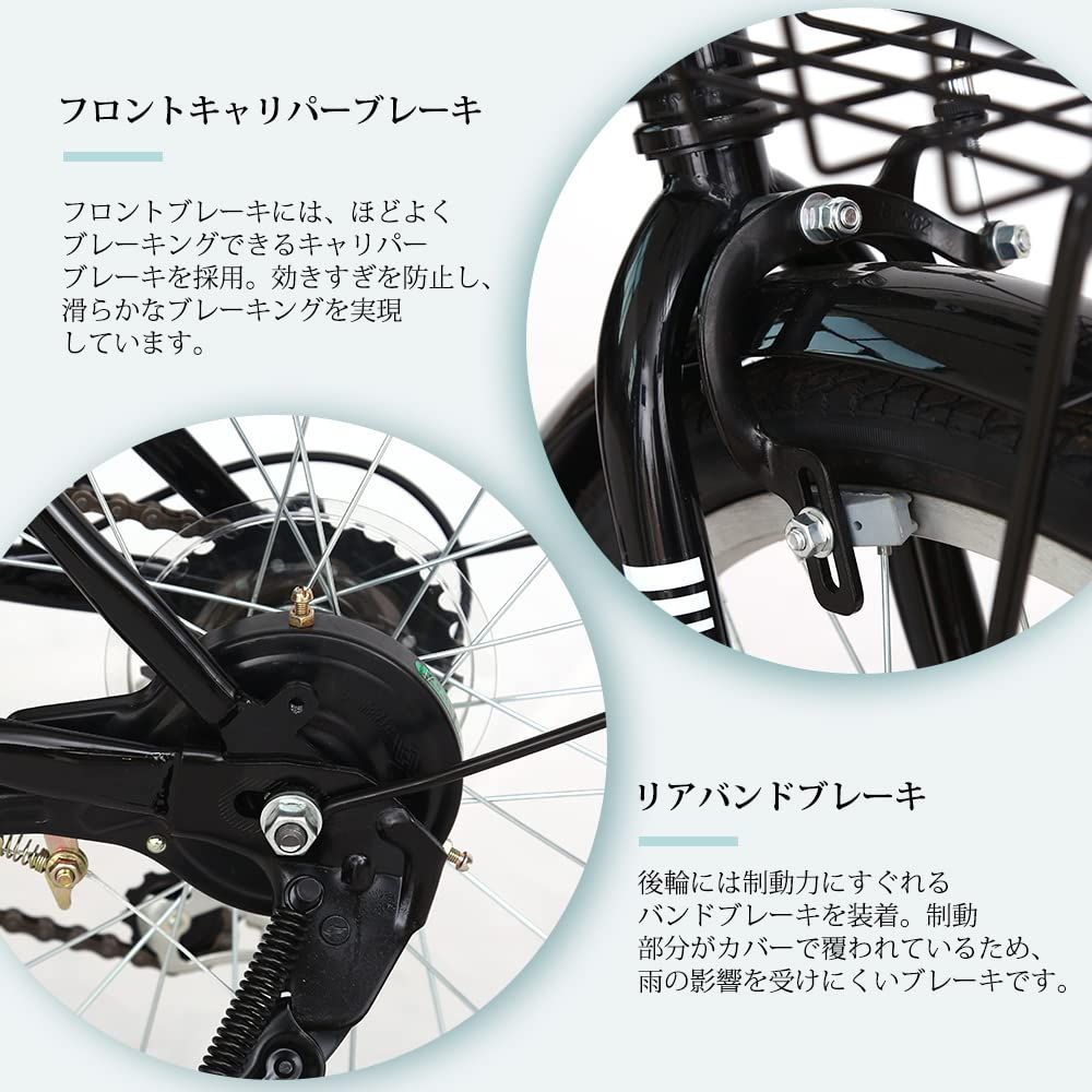 ブラック ミニベロ 小径車 ハンドルの高さ調節できる 前後泥除け装備 ワイヤ錠 ライトの カゴ付 シマノ６段変速 20インチ 折り畳み自転車 折りたたみ自転車 SKLAD-KIRPICHA_RU