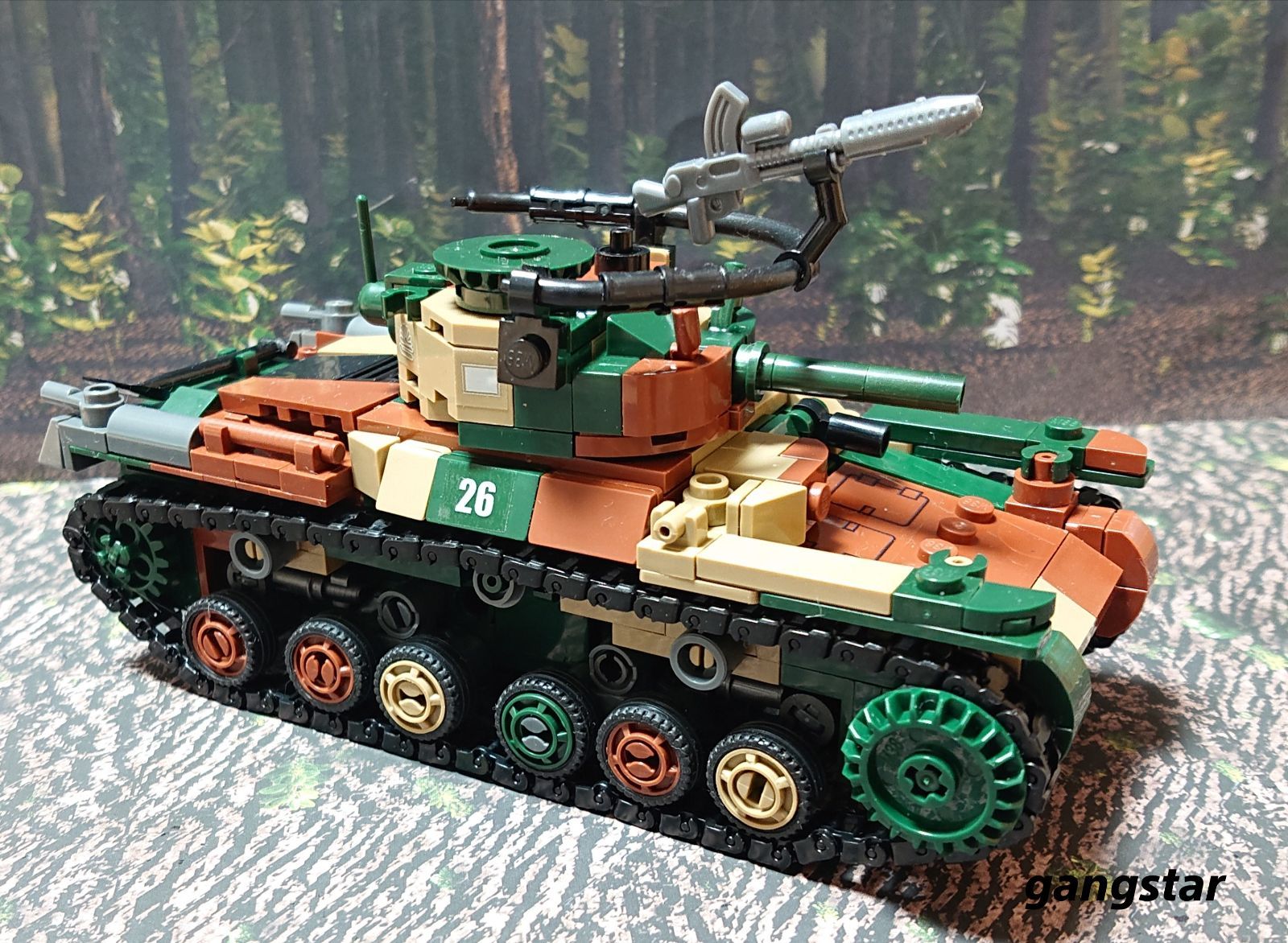 箱入り】 レゴ LEGO ブロック 互換 車 戦車 日本 九七式中戦車