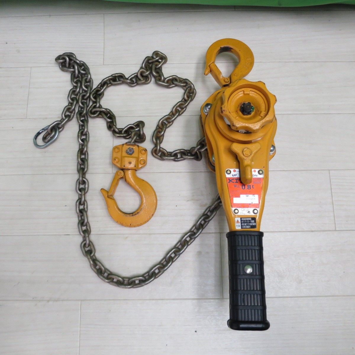 送料無料 KITO キトー レバーブロック 0.8ton L5A LB008 V-5.6×15.7mm 工具 荷締め機 荷締機 ガッチャ