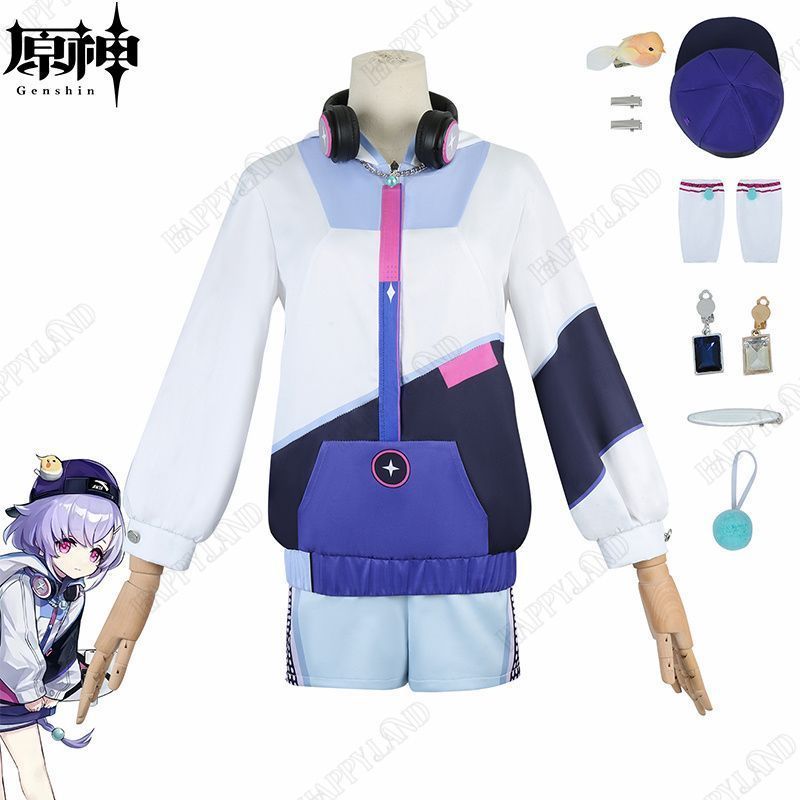 原神 七七|ナナ コスプレ衣装 Keep コラボ 原神 げんしん ヒロイン Qiqi コスプレ衣装 コスチューム ハロウ