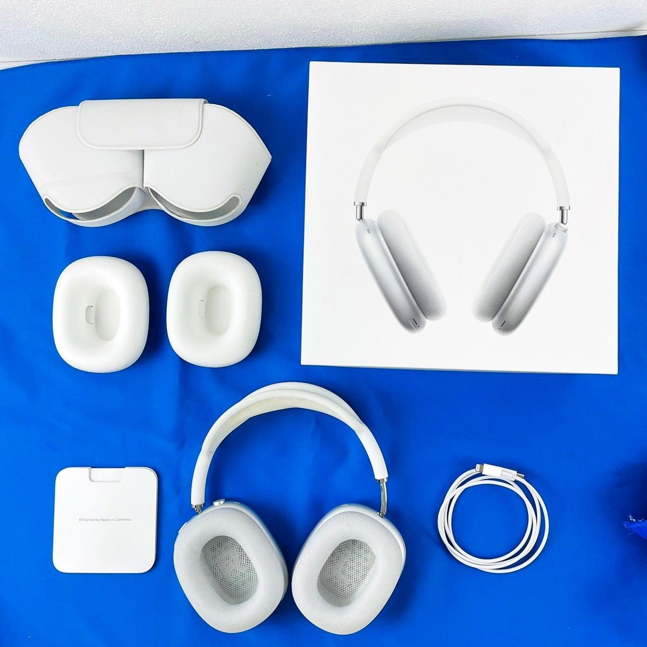 ◇【動作OK】 Air Pods Max with Smart Case ホワイト 白 ヘッドフォン ...