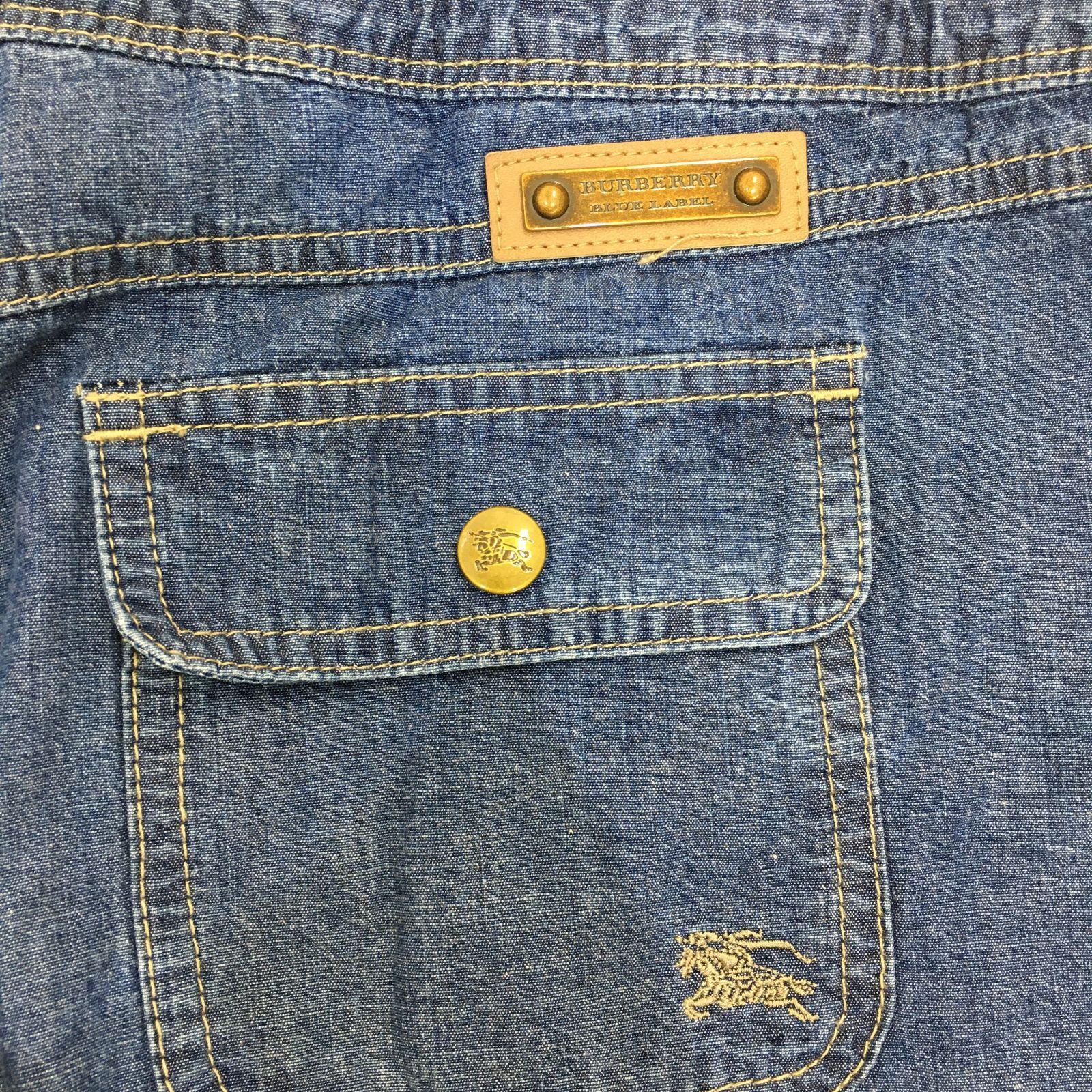 02m0382 BURBERRY BLUE LABEL(バーバリーブルーレーベル) サロペット