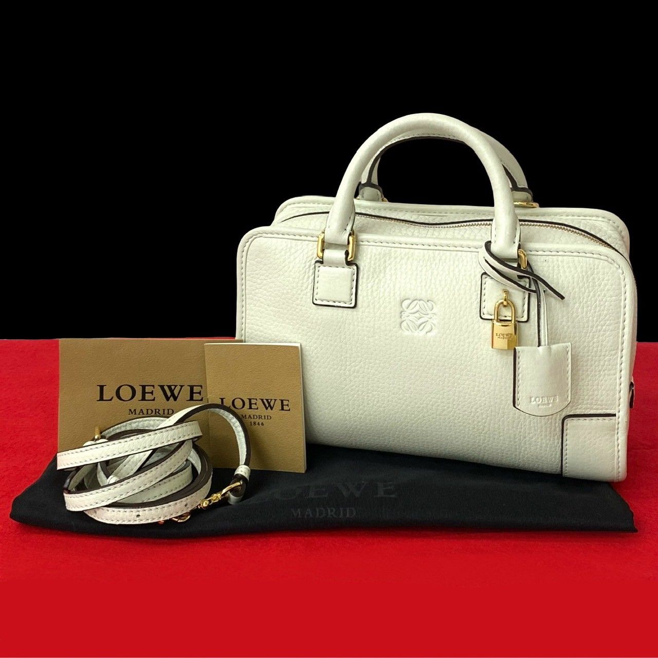LOEWE ロエベ アマゾナ 23 ゴールド鍵 レザートートバッグ ロエベ LOEWE ハンド・トートバッグ AMAZONA 23 アマソナ