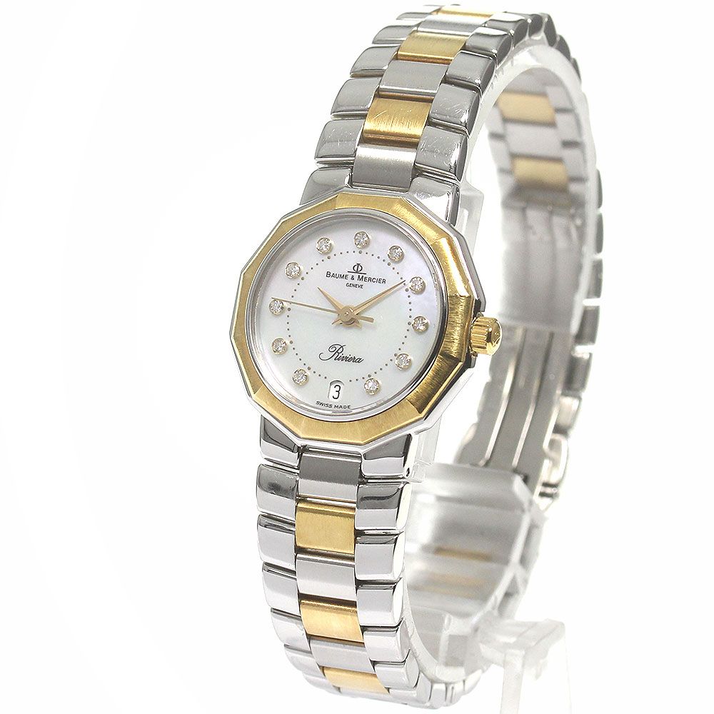 ボーム＆メルシェ Baume & Mercier 5231 リビエラ ホワイトシェル文字