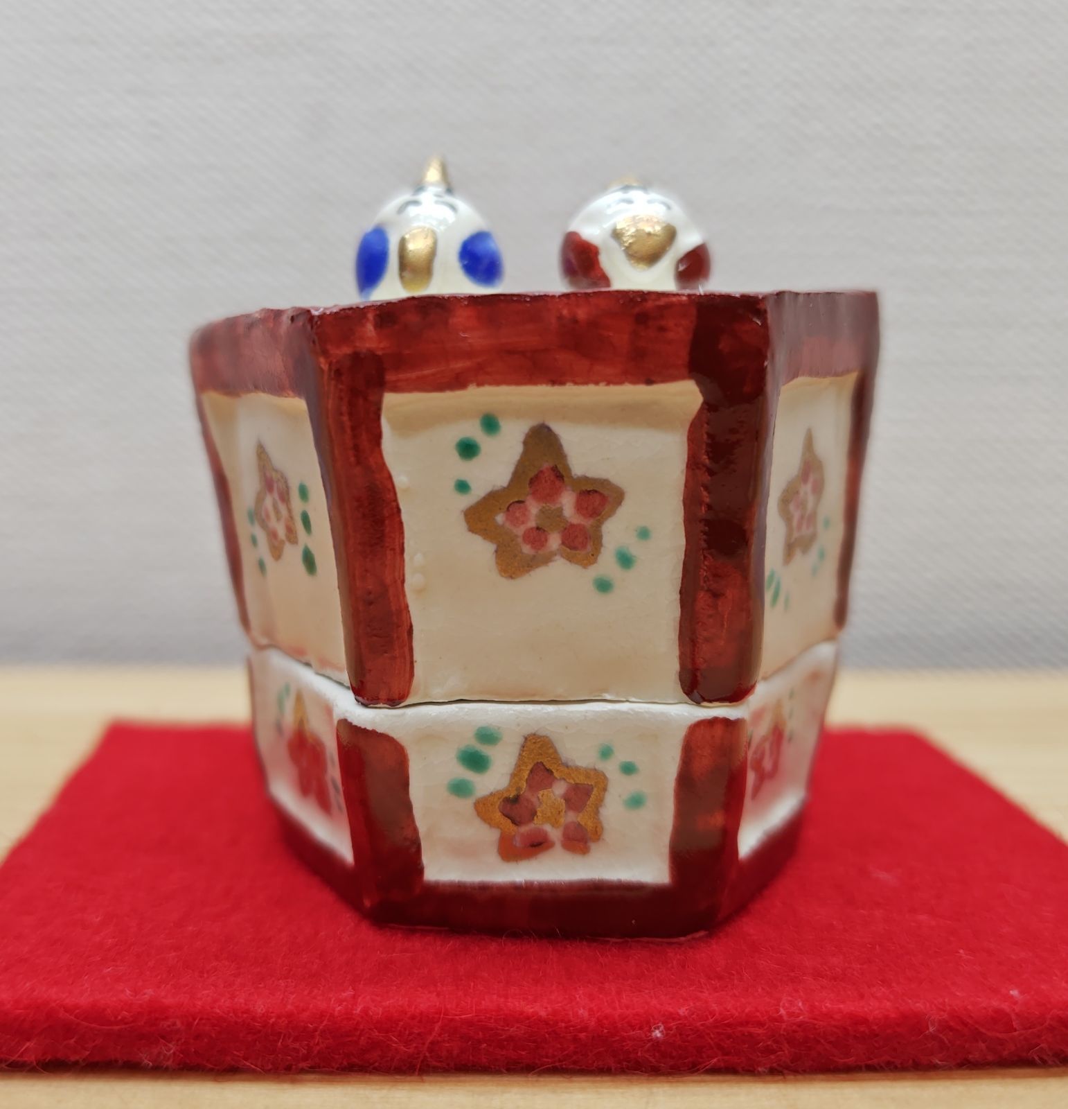 逢絢亭 茶道具 香合 京焼 雪洞 豆雛香合 長谷川剛 共箱入り