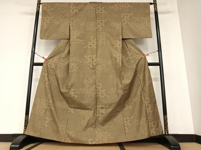 平和屋着物●本場大島紬　一元7マルキ　草花間道　正絹　逸品　AAAZ4500ph 平和屋着物○本場大島紬 一元7マルキ 草花間道 正絹 逸品 AAAZ4500ph