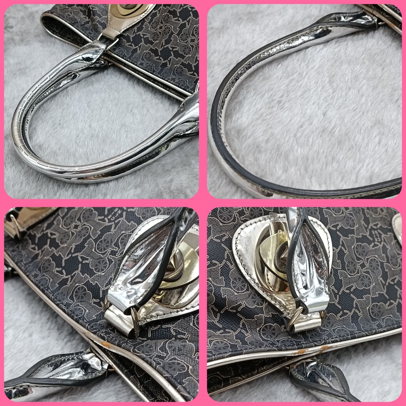 CELINE 》 セリーヌ ハンドバッグ トートバッグ サルキー 馬車柄 総柄 