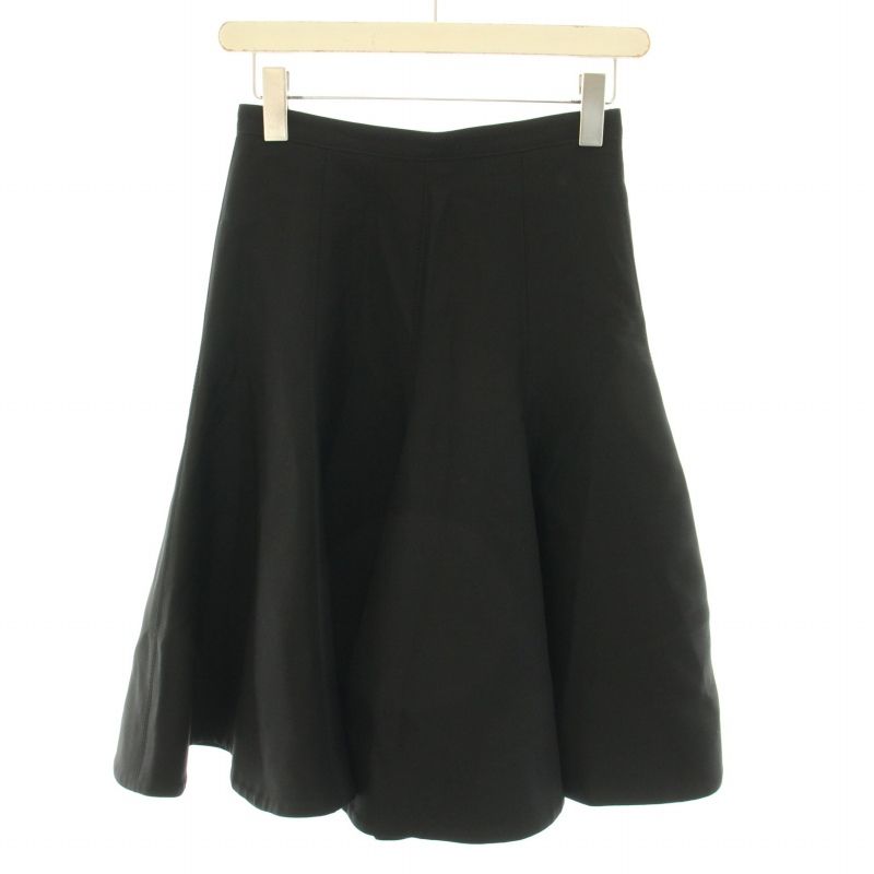 ヴァレンティノ ヴァレンチノ VALENTINO スカート ひざ丈 フ ウール 絹 シルク混 36 XS 黒 ブラック |YT