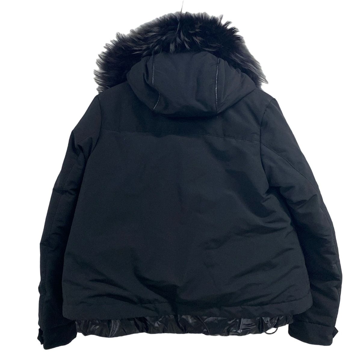 DUVETICA ダウンジャケット 黒 ファー付き42