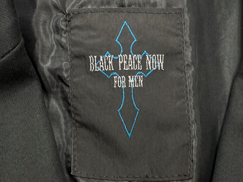 独特の素材 black peace now レイヤード ドレープ ノースリーブ