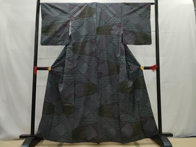 平和屋着物□本場大島紬 7マルキ 吉祥文 正絹 逸品 CAAU0894yk