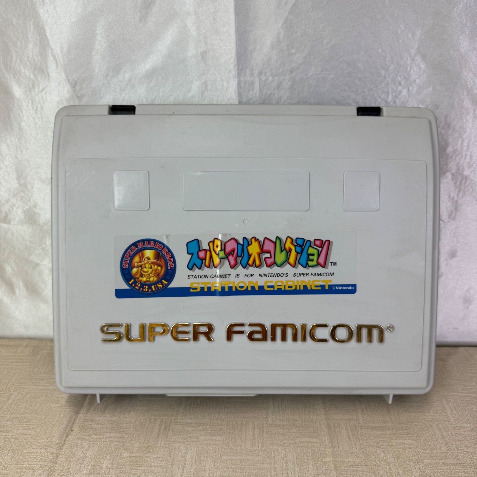Nintendo スーパーファミコン 本体 コントローラー カセット 収納 