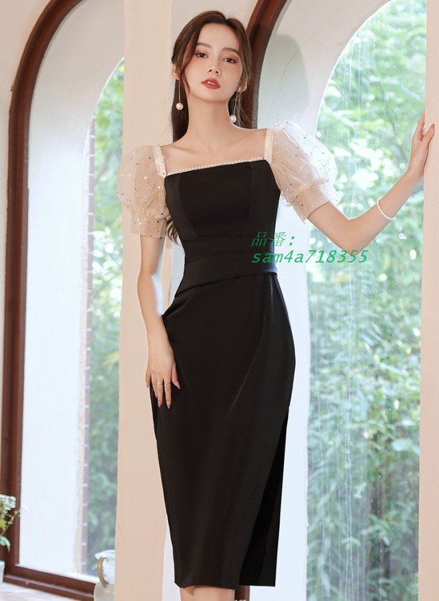 シアー袖 スリット