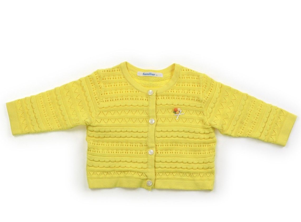 ファミリア familiar カーディガン 70 女の子 グレー 子供服 ベビー服