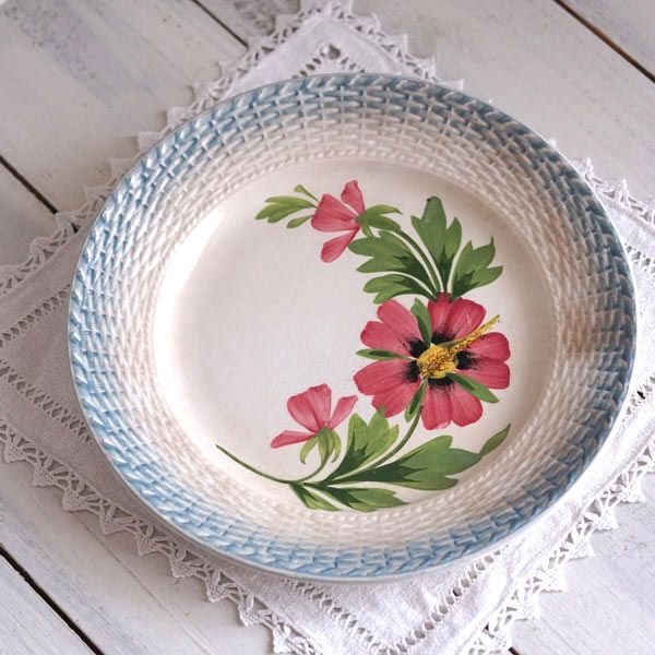 フランスアンティークサンタマンSt-Amandの デザート皿W20cm gc-1099 注文