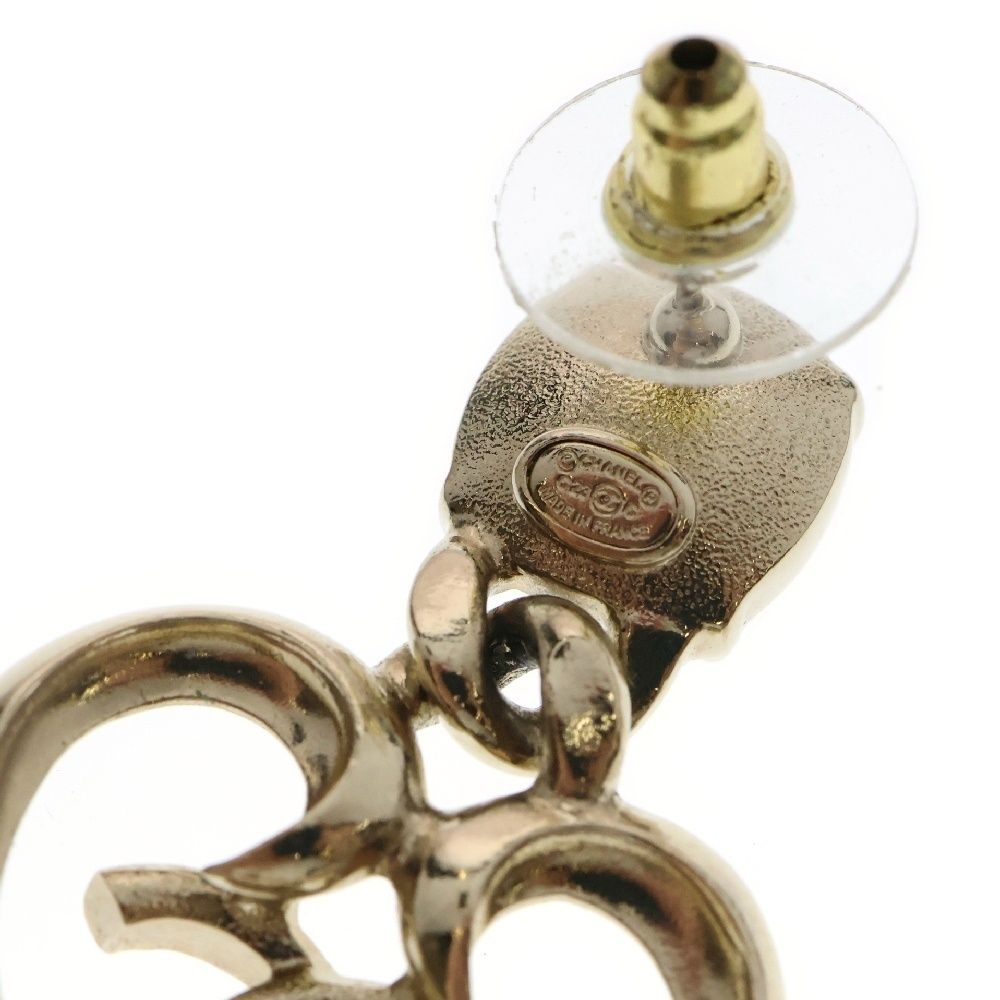 CHANEL (シャネル) ココマーク ハートモチーフ ラインストーン ピアス  